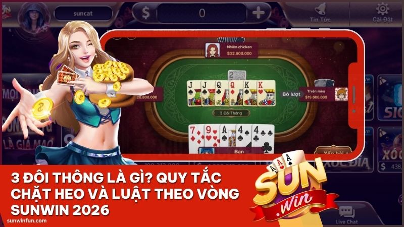 3 doi thong la gi sunwin - 3 Đôi Thông Là Gì? Quy Tắc Chặt Heo Và Luật Theo Vòng Sunwin 2026