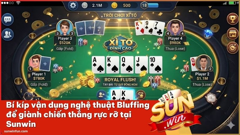 Nghệ thuật Bluffing giúp bạn giành chiến thắng rực rỡ