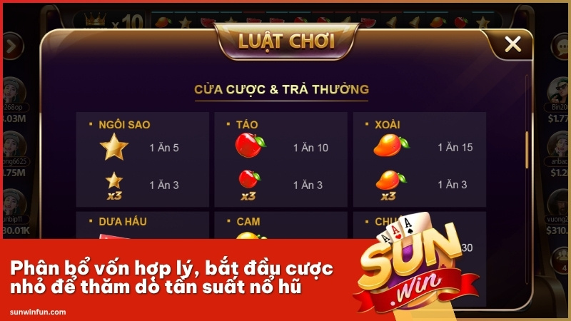 Phân bổ vốn hợp lý, bắt đầu cược nhỏ để thăm dò tần suất nổ hũ