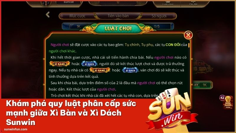 Giải mã quy luật phân cấp Xì Bàn và Xì Dách cái nào lớn hơn tại Sunwin game bài