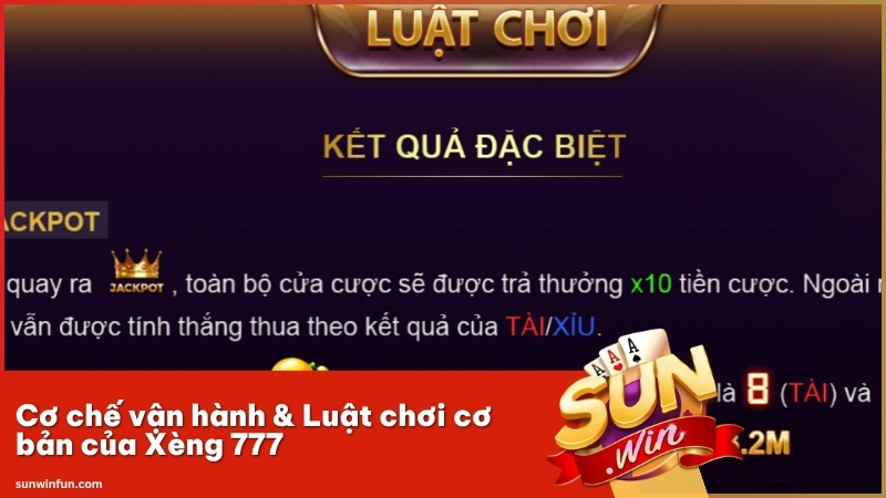 Cơ chế vận hành và luật chơi Xèng 777 đơn giản, dễ hiểu