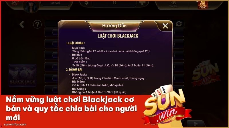 Tìm hiểu quy tắc chia bài và mục tiêu đạt mốc 21 điểm trong game bài Blackjack