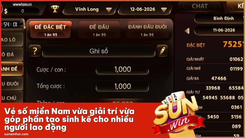 Vé số miền Nam vừa giải trí vừa góp phần tạo sinh kế cho nhiều người lao động